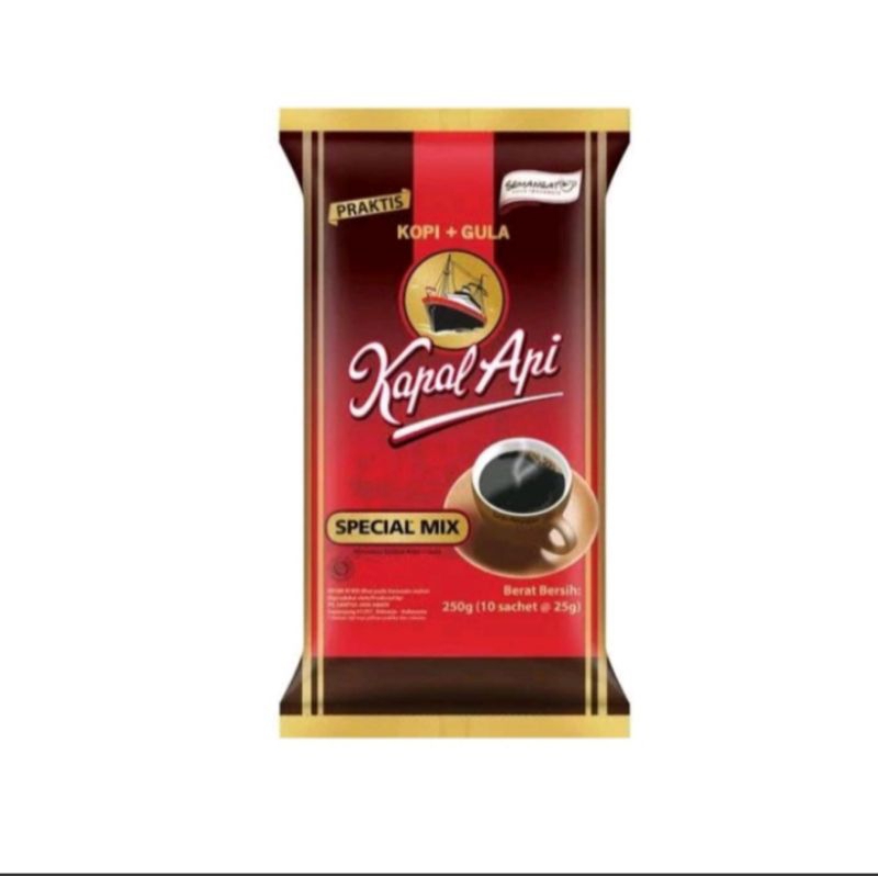 

Kapal api spesial mix isi 10 X 25gr