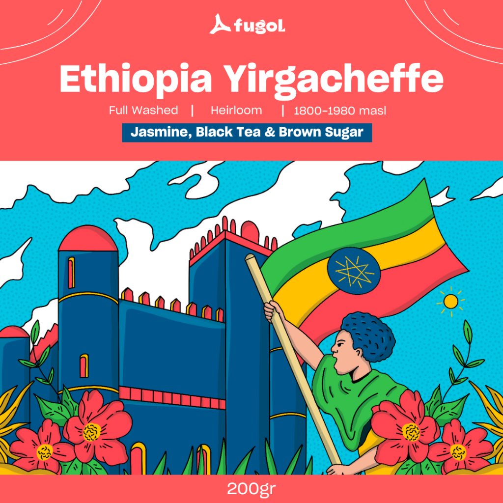 

Kopi Arabika ETHIOPIA YIRGACHEFFE (200 gr) Single Origin Specialty Coffee Arabica Beans