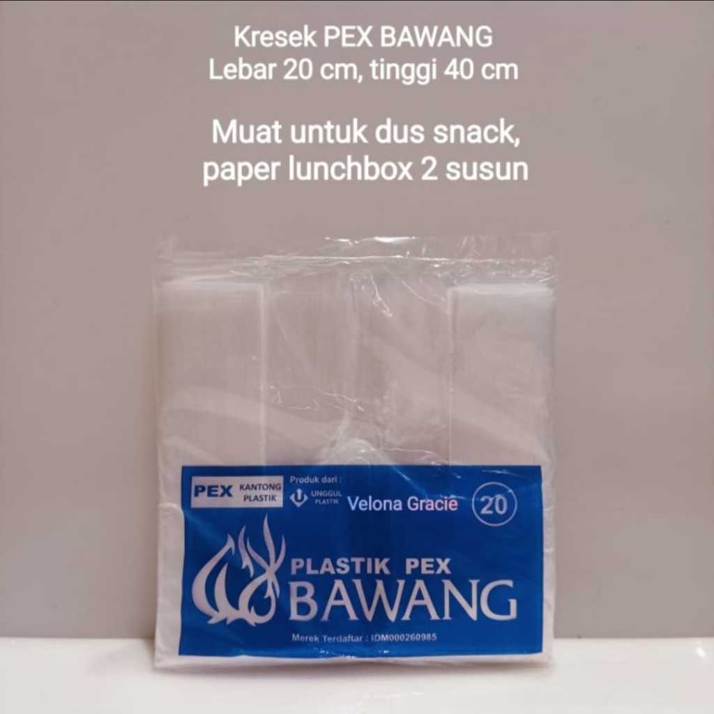 PEX Bawang  20x40 Kresek Kantong PE Bening 20x40