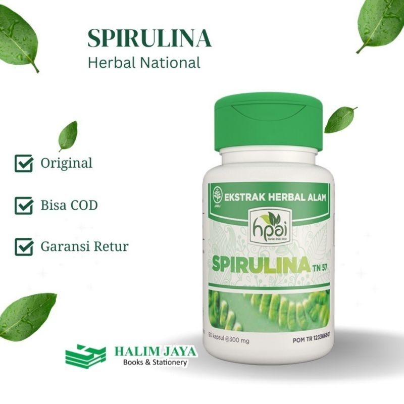 

Spirulina HNI HPAI isi 60 Kapsul SPIRULINA Bpom Hni - Herbal untuk Nutrisi, Pemulihan Pasca Sakit, Anemia, Maupun Kecantikan