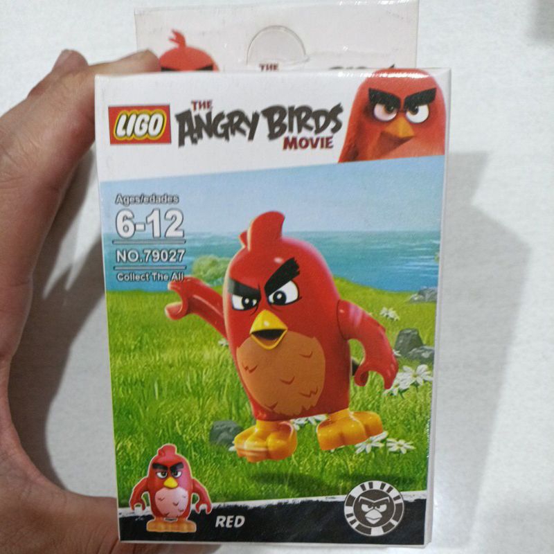 angry birds red mainan anak anak edukasi blok bongkar pasang