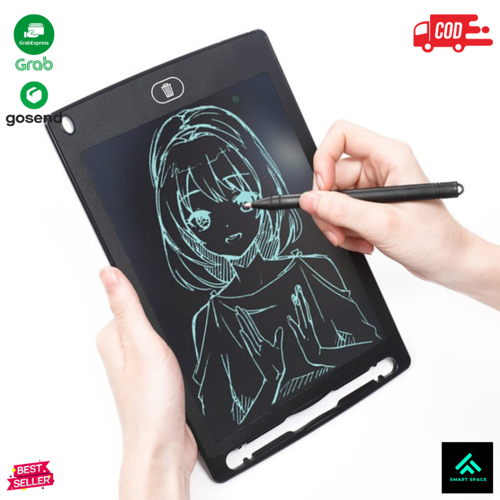 [SPCE] LCD Drawing Writing Tablet 8.5 Inch Mainan Papan Tulis Bisa Hapus Board Digital Pad Edukasi P