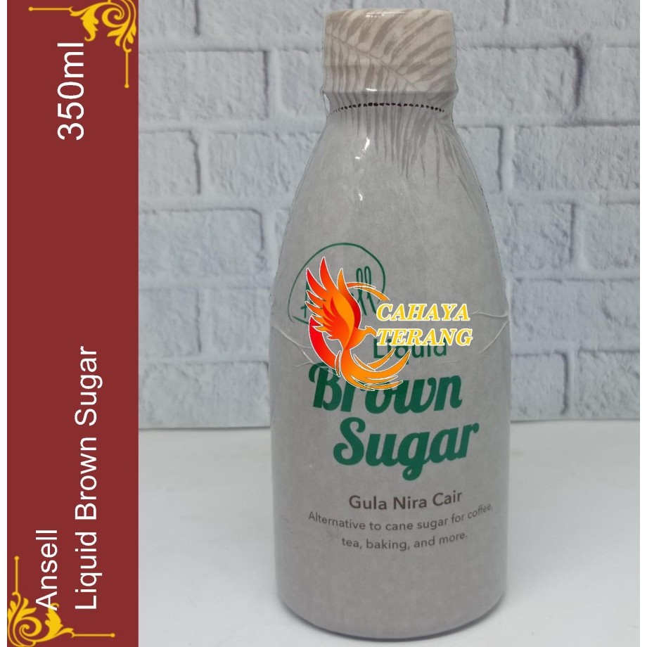 Ansell Gula Kelapa Cair Liquid Brown Sugar Gula Merah Cair 350ml Botol 350 ml