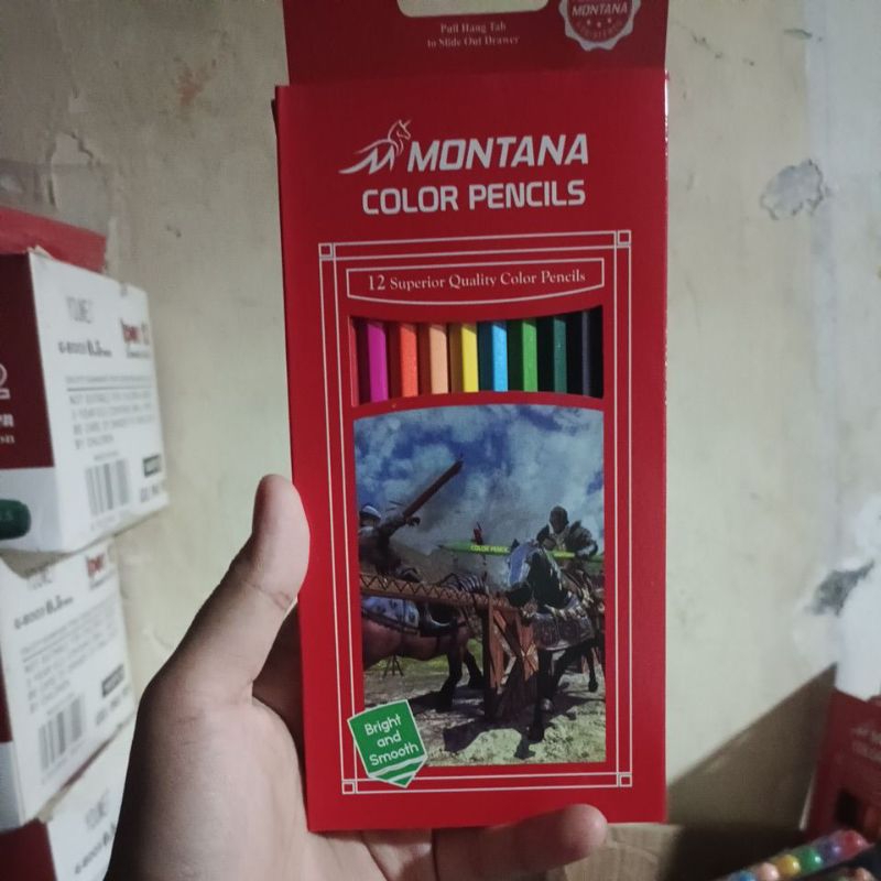 

promo pensil warna montana isi 12pcs panjang