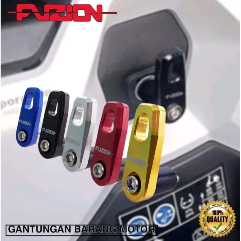 Gaantungan Barang Motor ful CNC asli fuzzino plus baut kunci