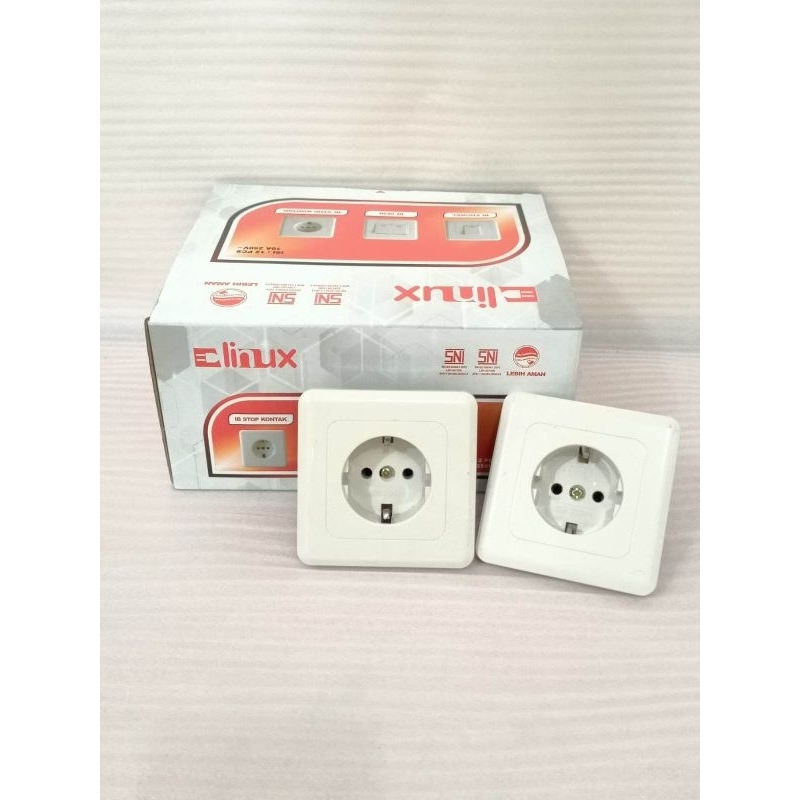 LINUX Stop Kontak Inbow Stop Kontak Tanam Dinding Linux Ib Stop Kontak
