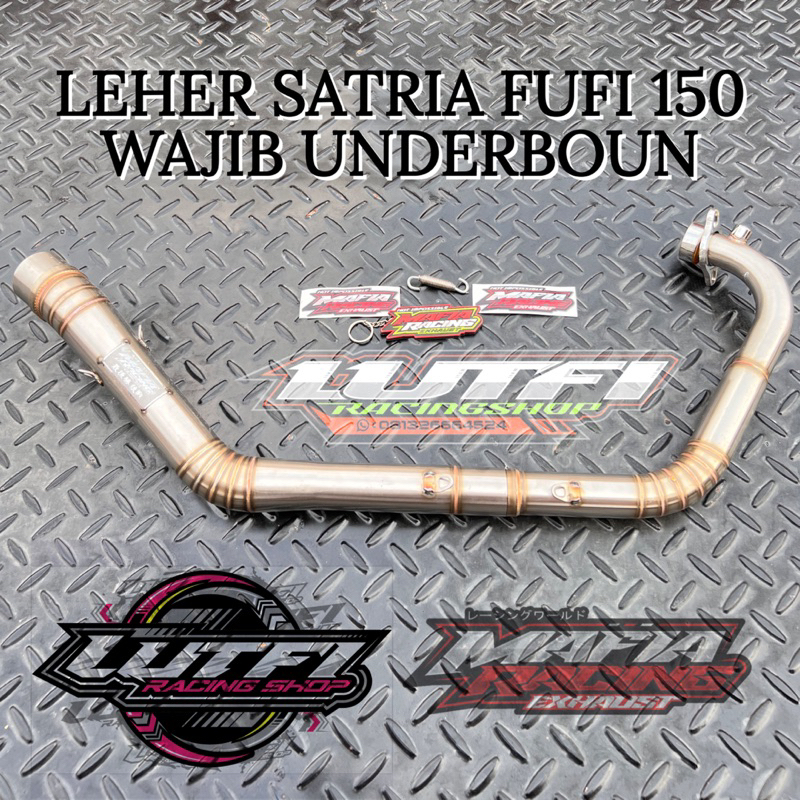 Leher Satria FUFI Wajib underboun (MAFIA RACING EXHAUST (BONUS SELANG HRC)