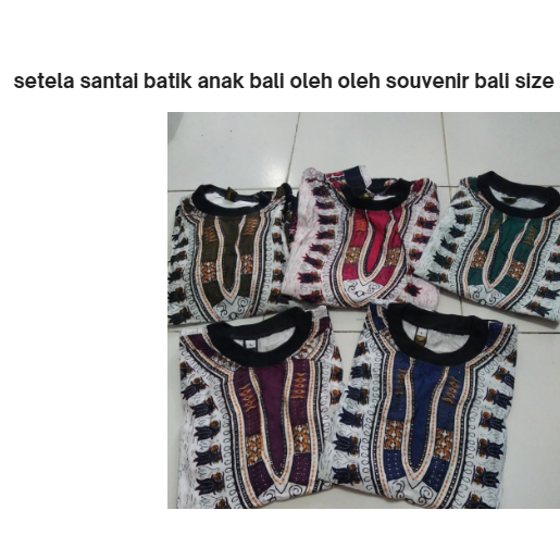 baju setelan anak batik bali oleh oleh souvenir bali