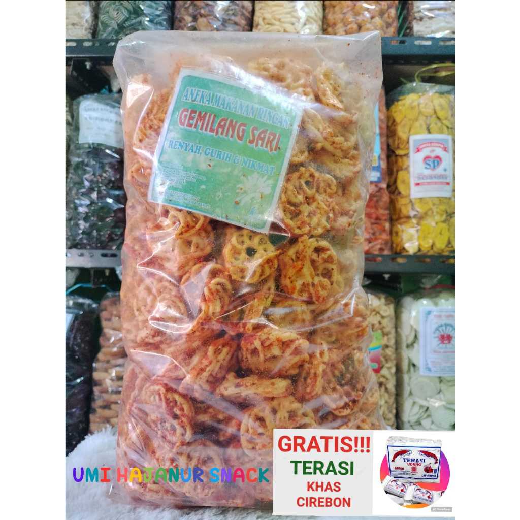 

(GRATIS TERASI) CEMILAN ANEKA RASA//1KG KERUPUK SEBLAK MIE PEDAS