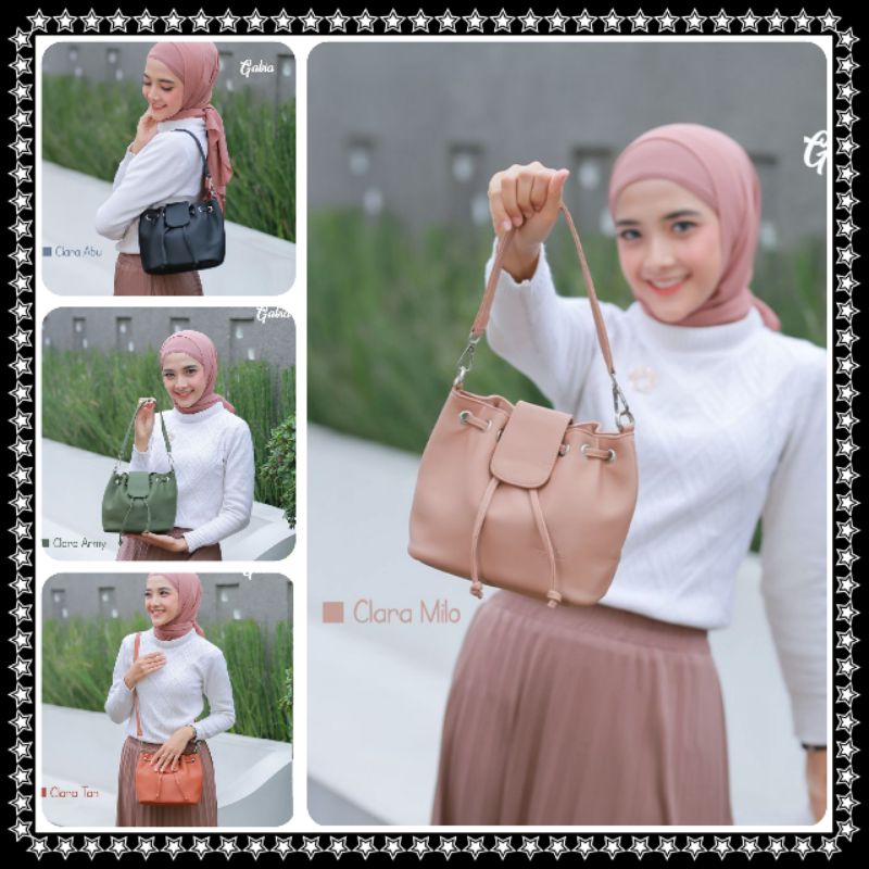 CLARA BAG By Gabia Tas Serut Wanita Bahan Chocoly anti Anti air