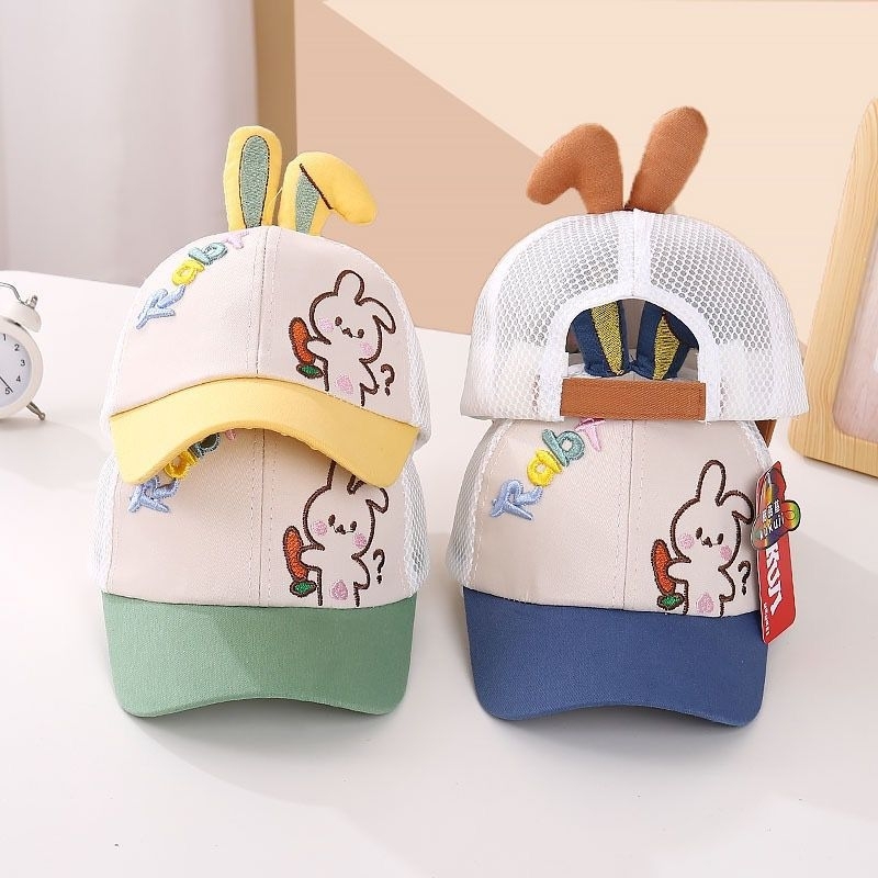 ZA 703 - [ DIAMETER 49-50CM ] TOPI ANAK TELINGA BUNNY IMPORT / KELINCI /CEWEK / COWOK / KEREN
