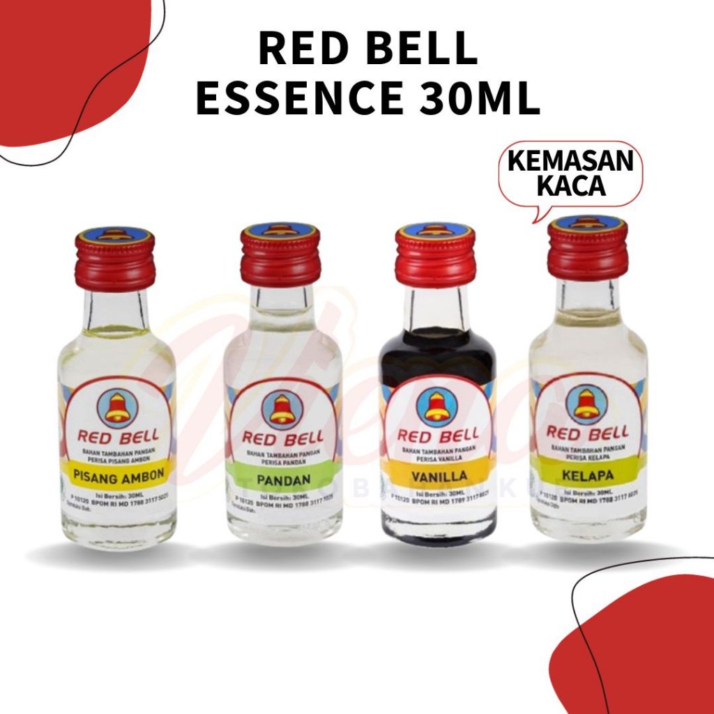 

Red Bell Essence / Perisa / Pasta 30ml Kemasan Kaca Vanilla | Kelapa | Pisang Ambon | Pandan | Tutti Frutti