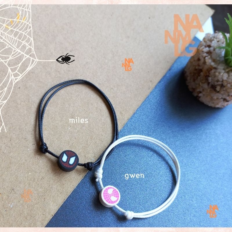 gelang  spiderman miles gwen