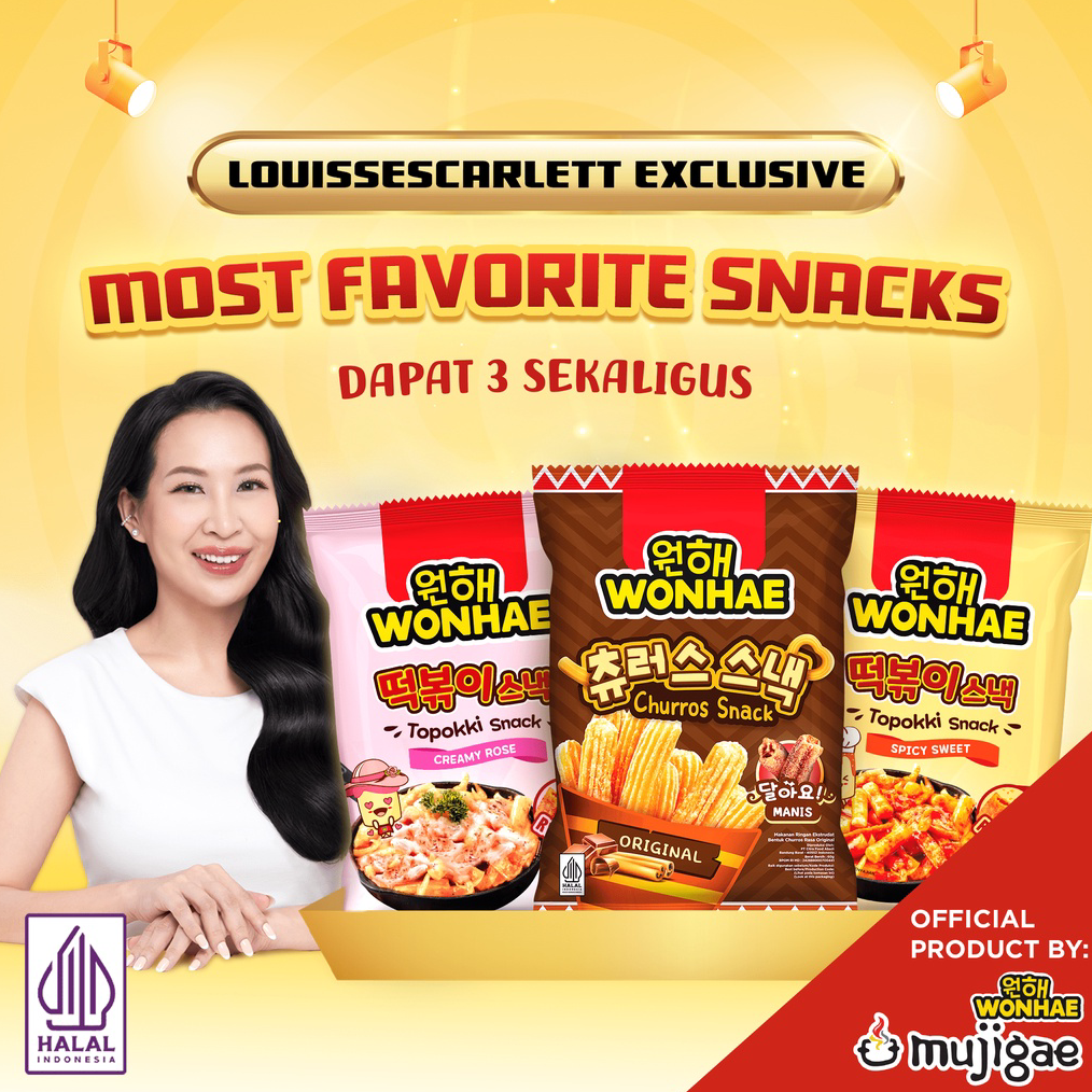

Discount Today [Louisse Scarlett Exclusive] Most Favorite Snacks Wonhae !!