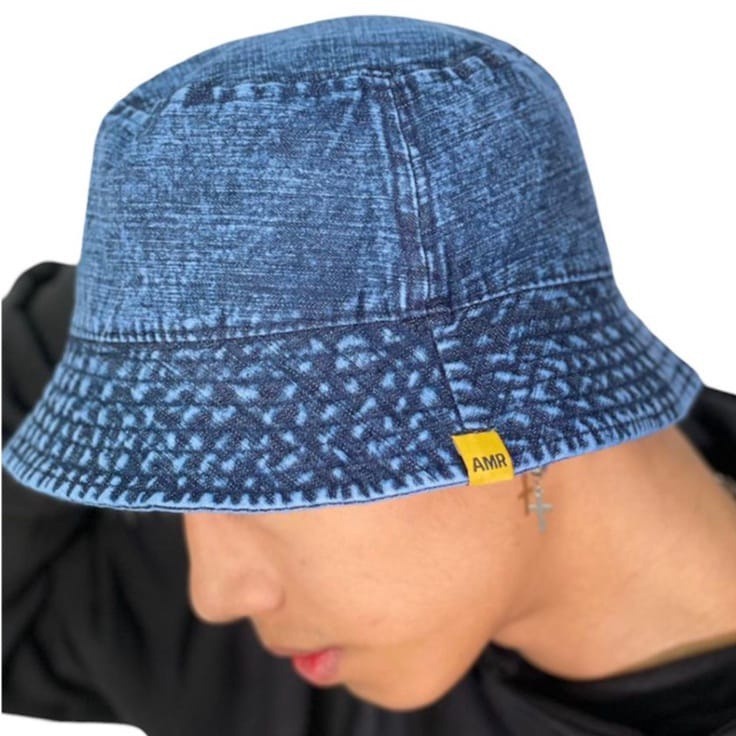 Topi Bucket Dewasa | Topi Bucket Denim | Topi Bucket Jeans | Hat Denim Bucket | Bucket Jin