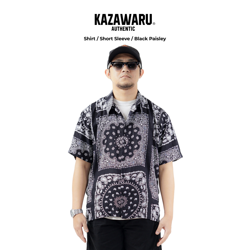 KEMEJA ATASAN BAJU PRIA WANITA COWOK CEWEK COWO CEWE PANTAI HAWAII MOTIF PATTERN FULL PRINT BATIK BA