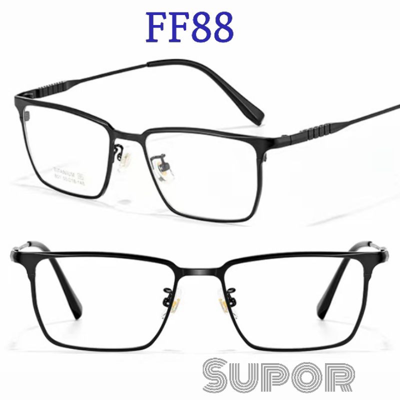 FF88 Kacamata Titanium ORIGINAL  Full Frame FF88 super RINGAN untuk profesional Business