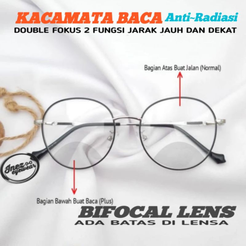 Kacamata Baca dan Jalan Pria/Wanita | Kacamata Jarak Jauh dan Dekat | Kacamata Dobel Fokus Antiradia