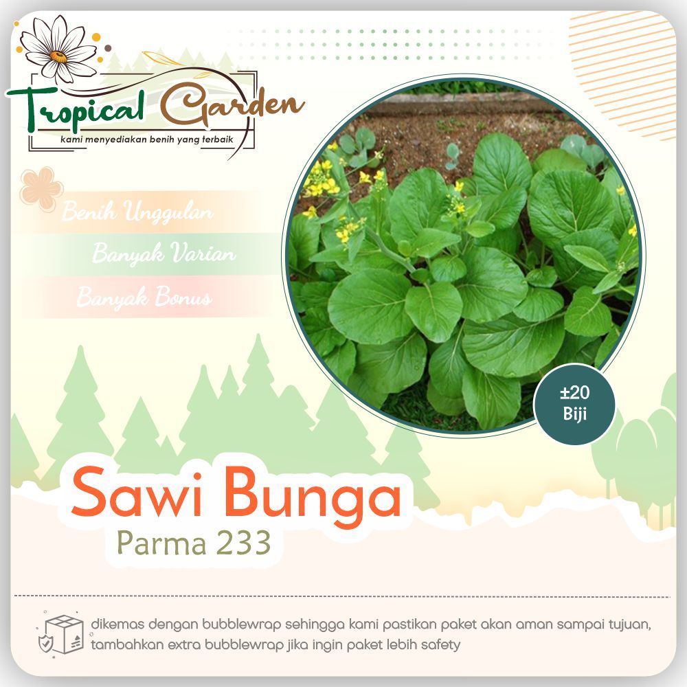 ✿ Tropical Garden ✿ Benih Sawi Bunga Bibit Sawi Bunga Unggulan COD ✅