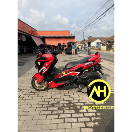 AKSESORIS MOTOR NMAX OLD NMAX 2021 PAKET FULLBODY NEW YAMAHA NMAX PREDATOR PERPADUAN WARNA MERAH DAN