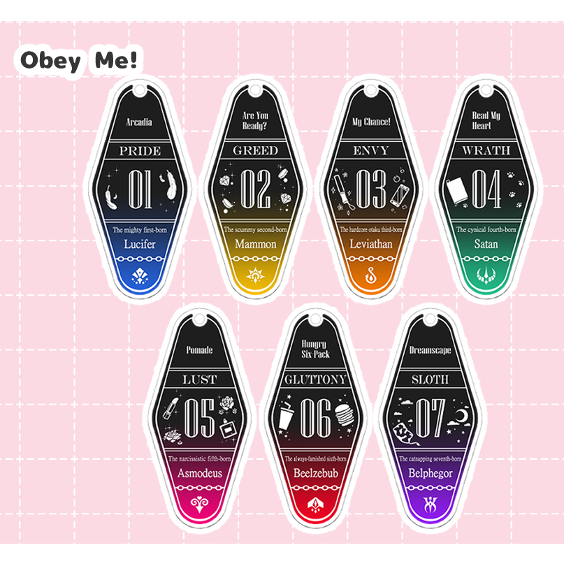 [PO] Obey Me - Motel keychain