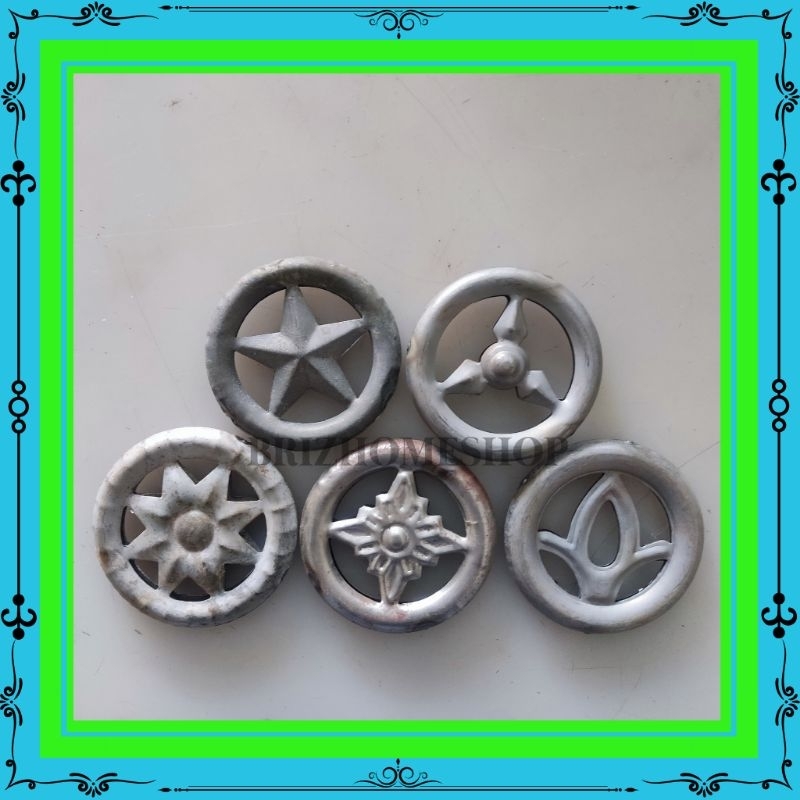 ornamen ring bintang 8 pagar besi /aksesoris Ring bintang 8 berkualitas / Gelangan ring bintang 8 or