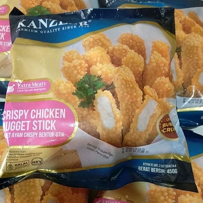 

Kanzler Crispy Nugget STICK 450gr / Kanzler nugget ayam