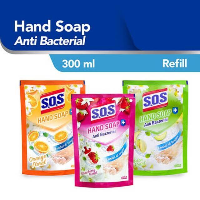 SOS Hand Wash / SOS Sabun Cuci Tangan Refill 300ml