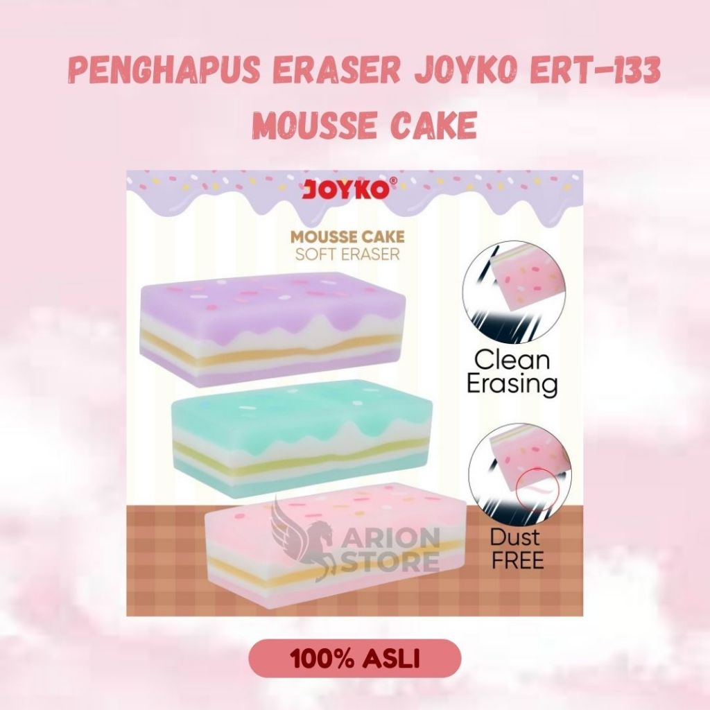 

[ARION STORE] Penghapus Eraser Joyko ERT-133 Mousse Cake [PCS]