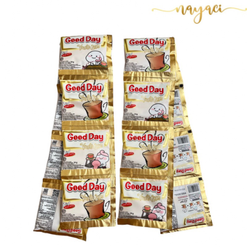 

GOOD DAY Vanilla Latte (10 x 20 gr) exp 2025 (max 10 Renceng)