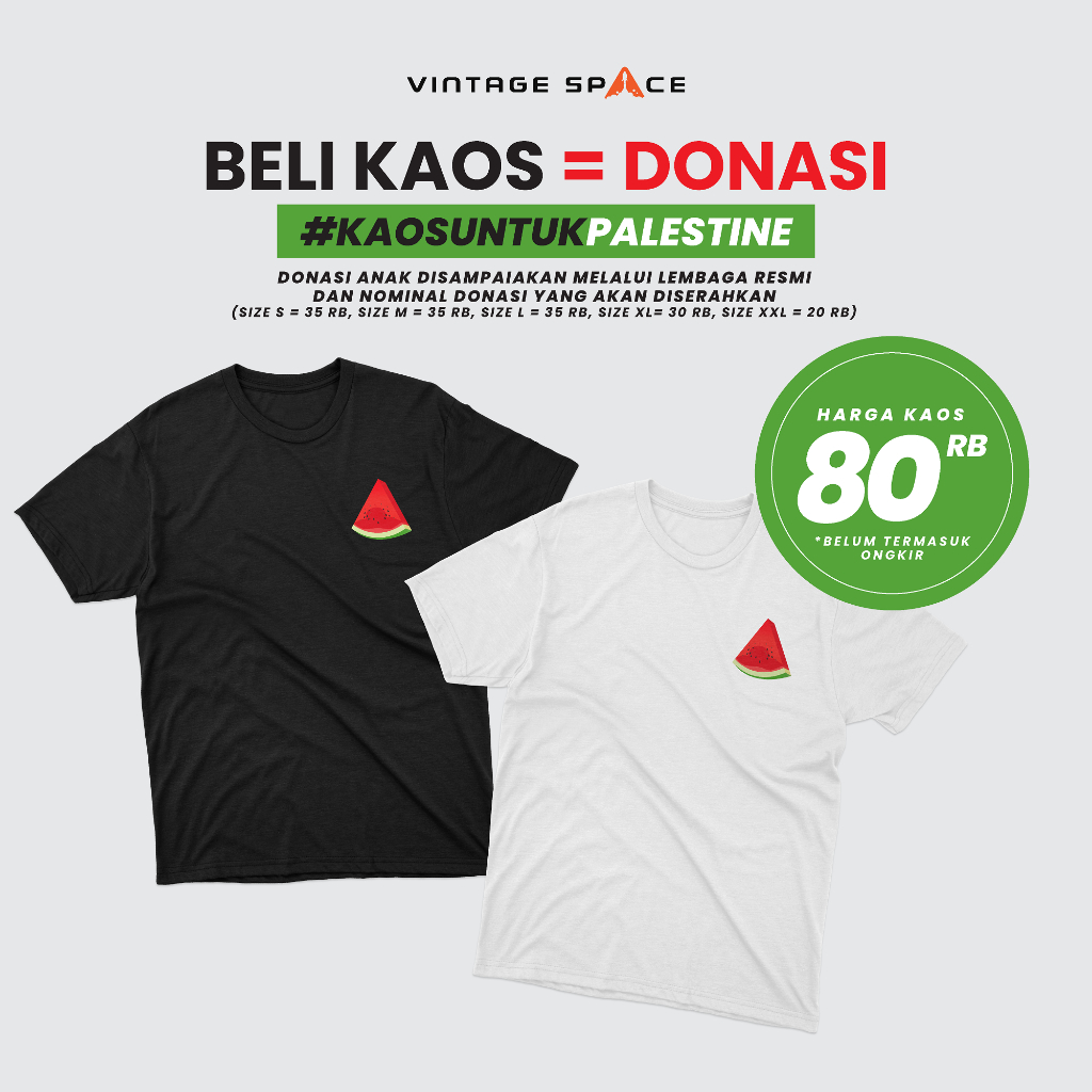 Kaos Donasi Palestina/ Kaos palestina