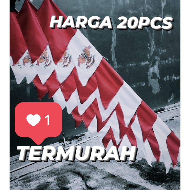 Umbul Umbul Warna Warni 1kodi/20pcs Harga grosir termurah