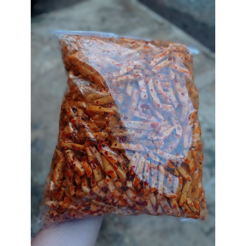 

BASRENG PEDAS DAUN JERUK 1KG/ BASRENG VIRAL BUMBU MELIMPAH