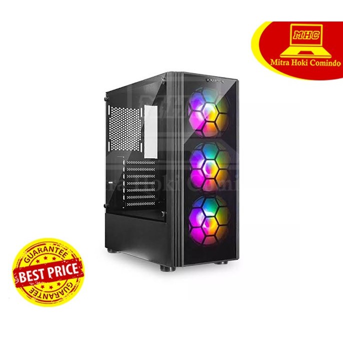 CASING PC KOMPUTER RAPTOR 1631 CASING GAMING RAPTOR 1631 INCLUDE 3 FAN