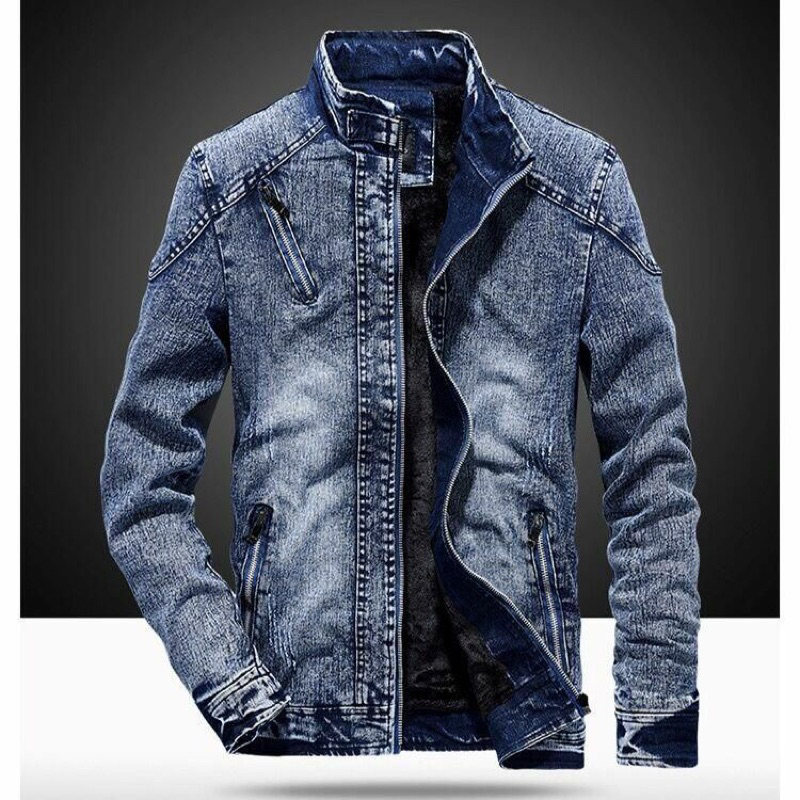 JAKET JEANS EMBLEM MODEL SOBEK ATASAN FASHION PRIA TERBAEU PAKAIAN COWOK TERLARIS MODEL 2022