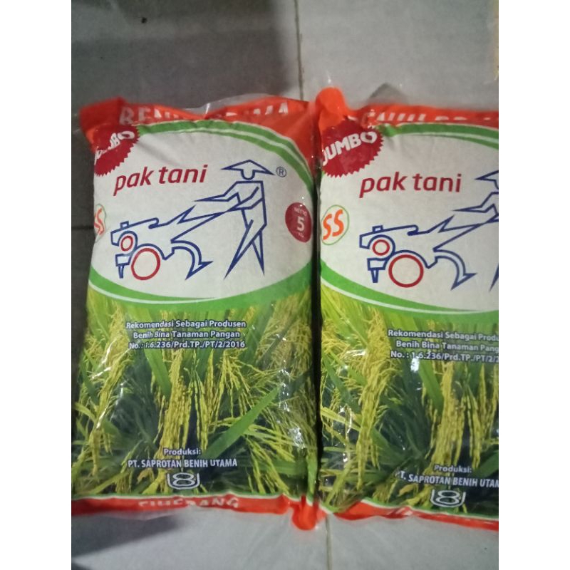 Benih padi Ciherang Jumbo Pak tani kemasan 5 kg