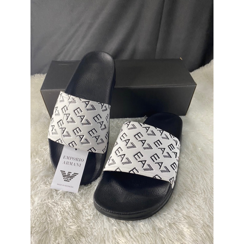 sandal slide Armani impor Quality
