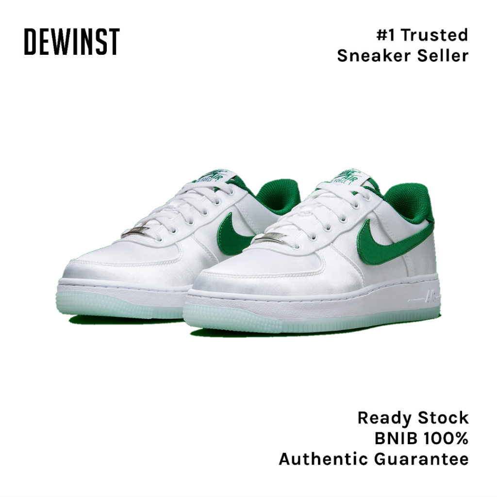 Air Force 1 Low '07 Satin White Pine Green Womens BNIB RESMI ORIGINAL