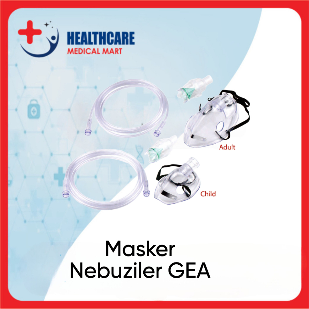 Masker Nebulizer Dewasa / Masker Nebulizer Anak GEA