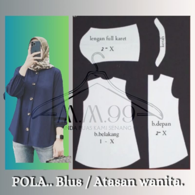 POLA blus / atasan wanita.