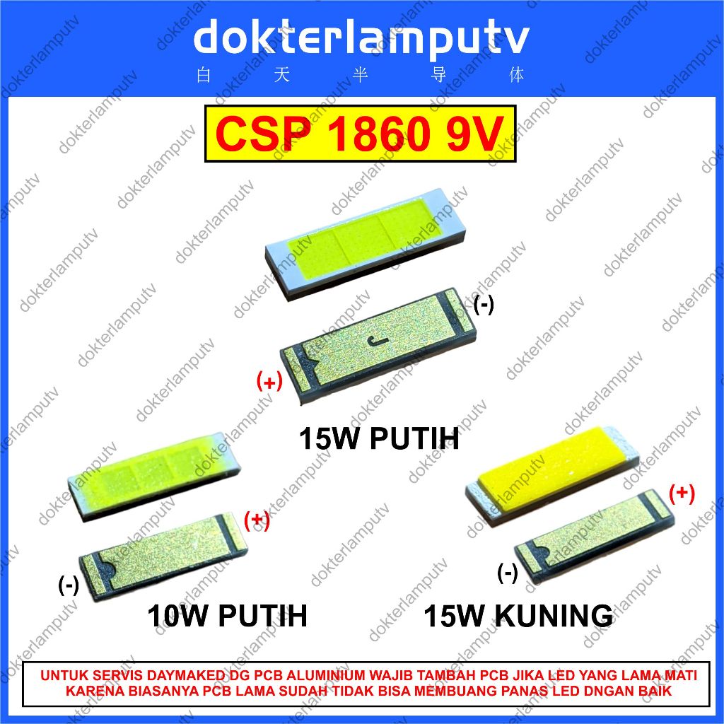 LAMPU LED DAYMAKER CHIP LED SMD CSP 9V 10W 15W