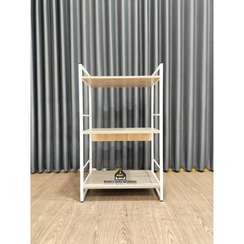 Rak Serbaguna Rangka Besi 3 Susun Rak Buku Rak Serbaguna Jogja