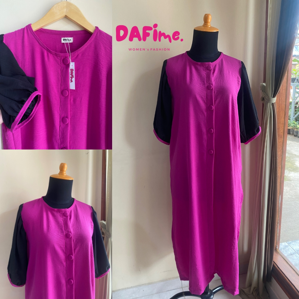DAFIme. - Melia Tunik wanita warna Fuschia