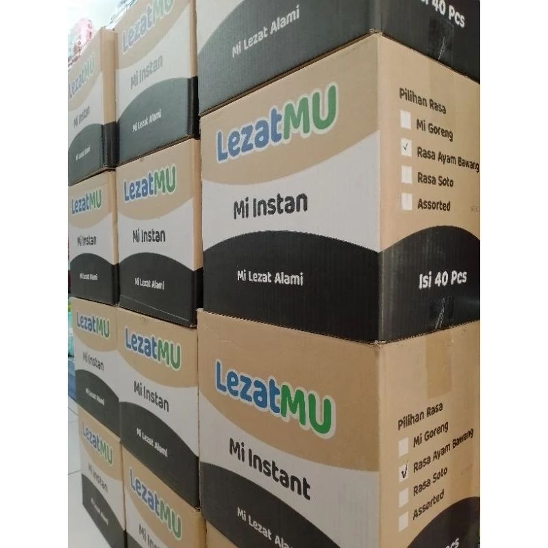 

LezatMu mi instan harga per karton/perdus isi 40