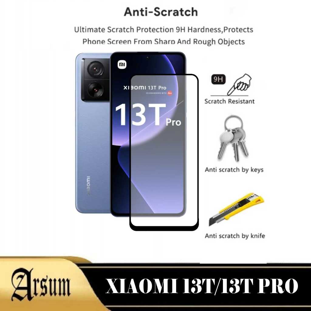 Tempered Glass Layar XIAOMI 13T/13T PRO pelindung Layar Depan Smartphone