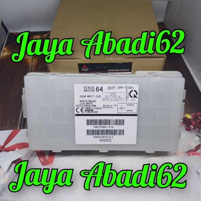 Etacs Control Unit Triton Facelift GLS KL1 2019 Up 8637C664 8637B264 Asli