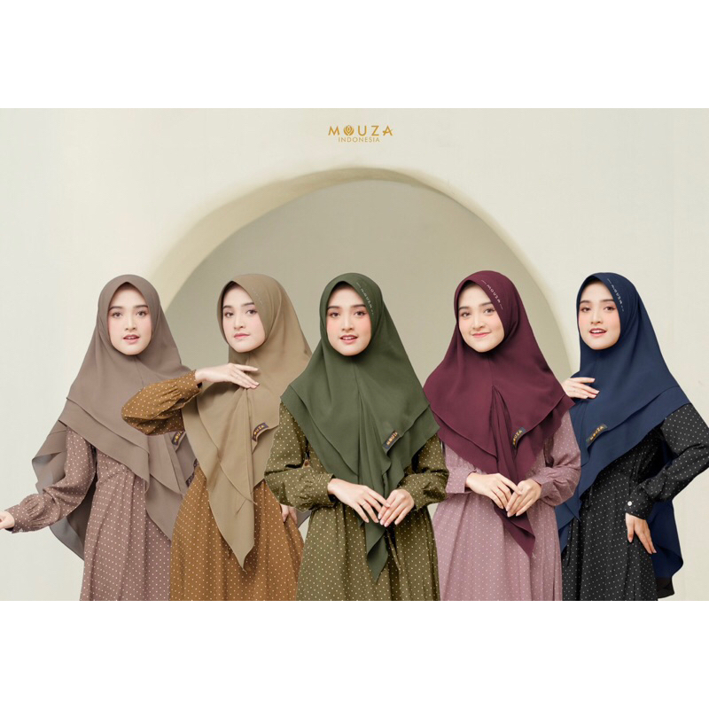 Khimar Kidung by Mouza/Khimar Syar’i/Khimar Ceruti babydoll/Khimar premium/Khimar ceruti