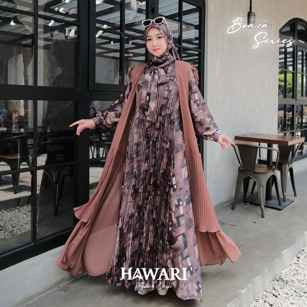 Boaza Series Dress Santoriny Mix Ceruty Outer Inner