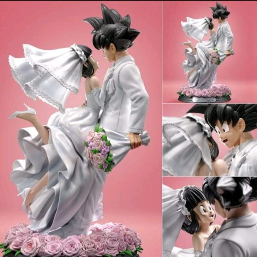 Action Figure Dragon Ball Diorama Statue Goku & Chi chi wedding