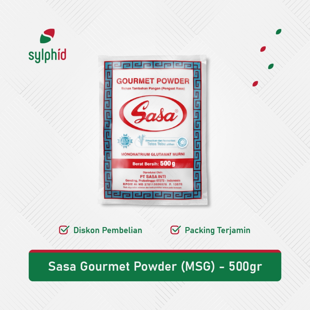 

Sasa Gourmet Powder MSG Mecin 500 gr / Micin Penyedap Rasa 0.5 kg